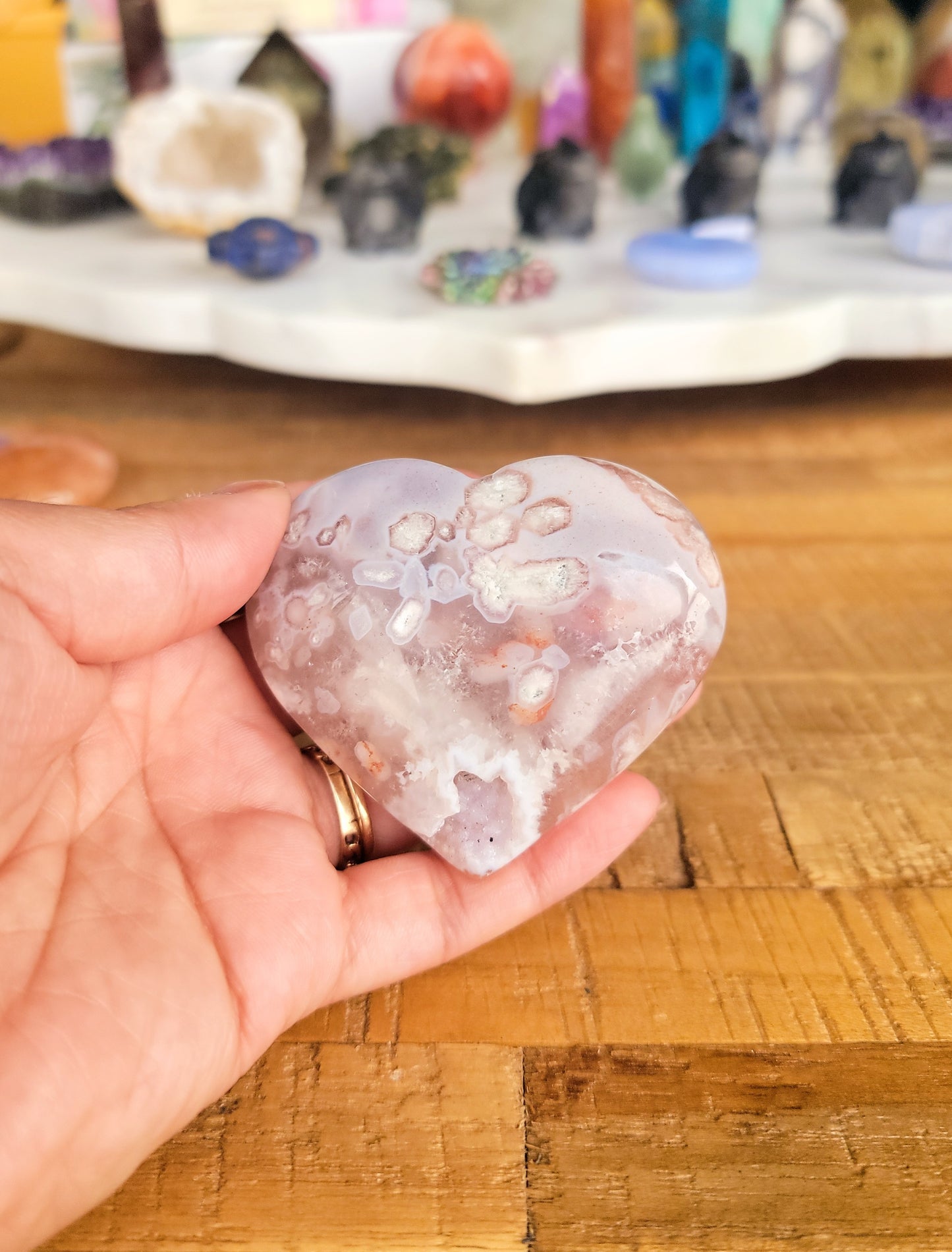 Pink Amethyst Heart