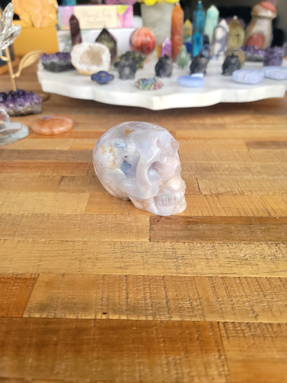 Pink Amethyst Skull