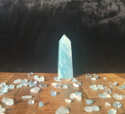 Caribbean Calcite Tower | Caribbean Blue Calcite Tower