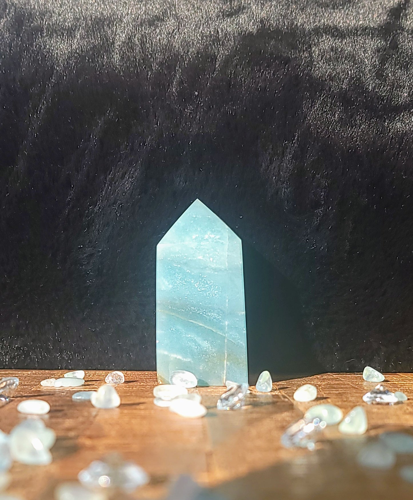 Caribbean Calcite Tower | Caribbean Blue Calcite Tower