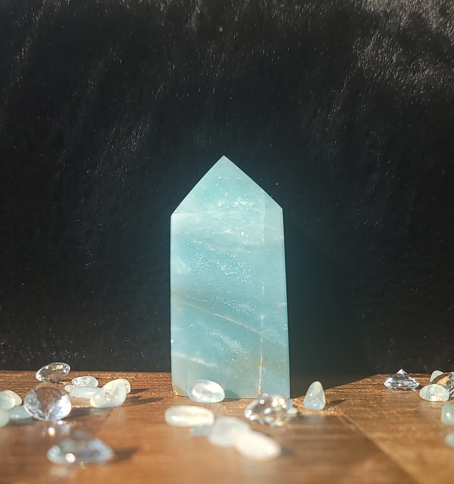 Caribbean Calcite Tower | Caribbean Blue Calcite Tower